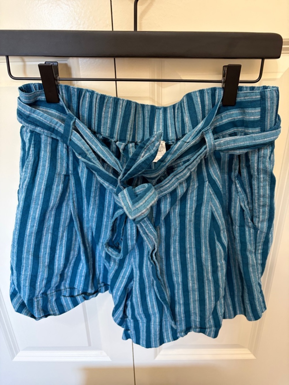 Loft Beach Striped Tie-Waist Women’s Shorts - Blue